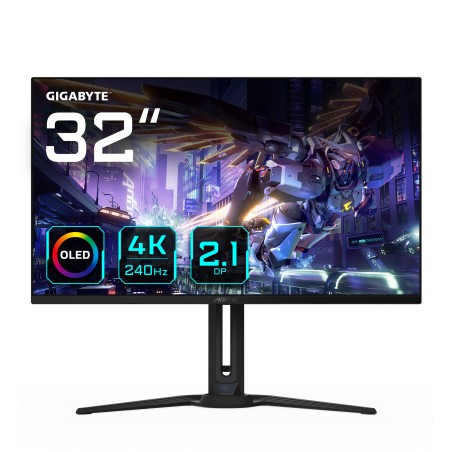 AORUS FO32U2P 32" 4K HDMI DisplayPort USB-C 240Hz Pivot Monitor - Ultimate Gaming Experience & Stunning Visuals!